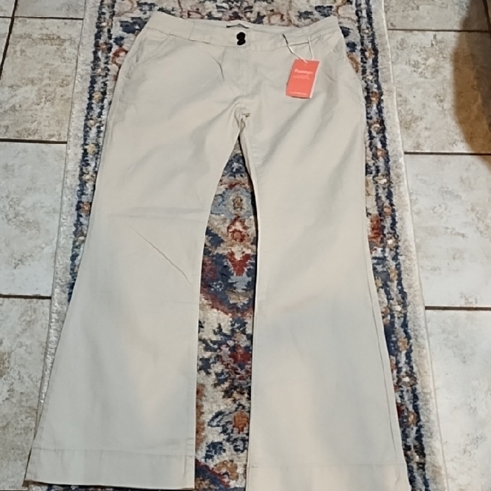 Wide Leg Cream Pants